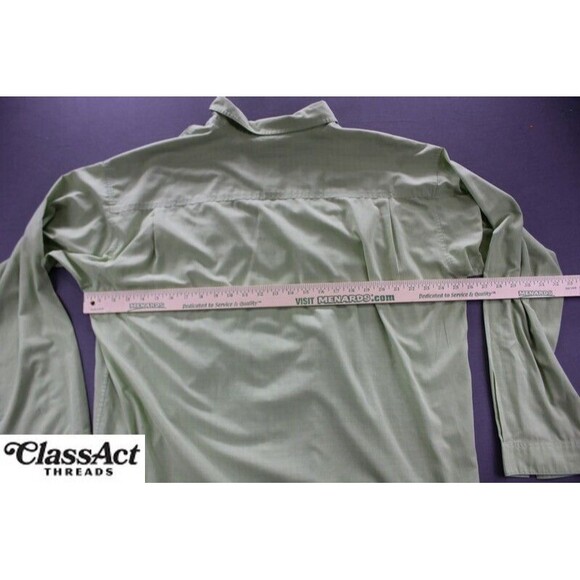 Patagonia Island Hopper Shirt Mens Long Sleeved Vented Fishing Green Checked XXL - Picture 6 of 13